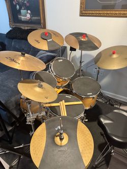 5 piece Premier Artist Maple Drum kit