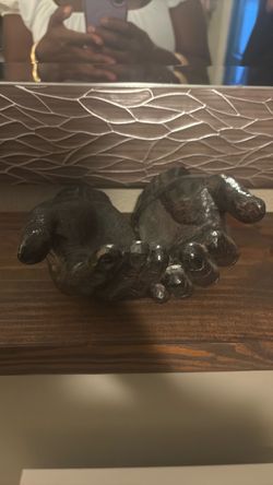 Dark Bronze Cupped Hands Sculpture