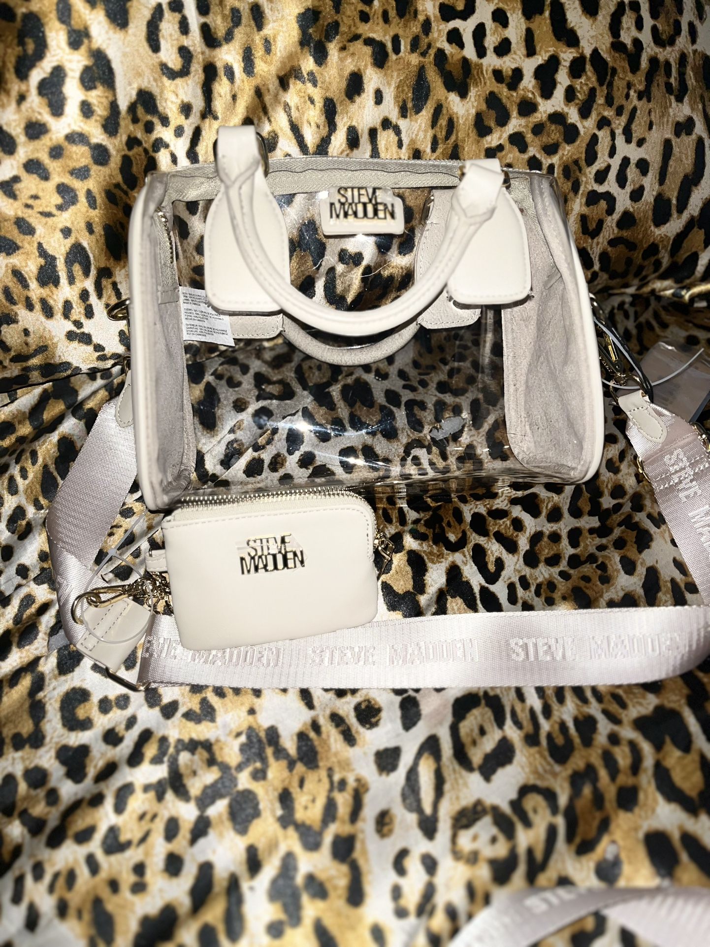 Steve Madden Crossbody Clear Purse NWT