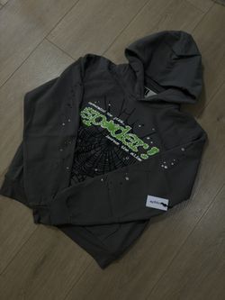 Spyder v2 Slate Grey Hoodie Size MEDIUM