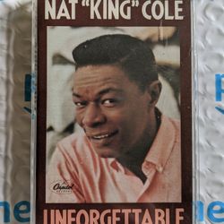 Nat King Cole - Unforgettable Cassette Tape and Case
