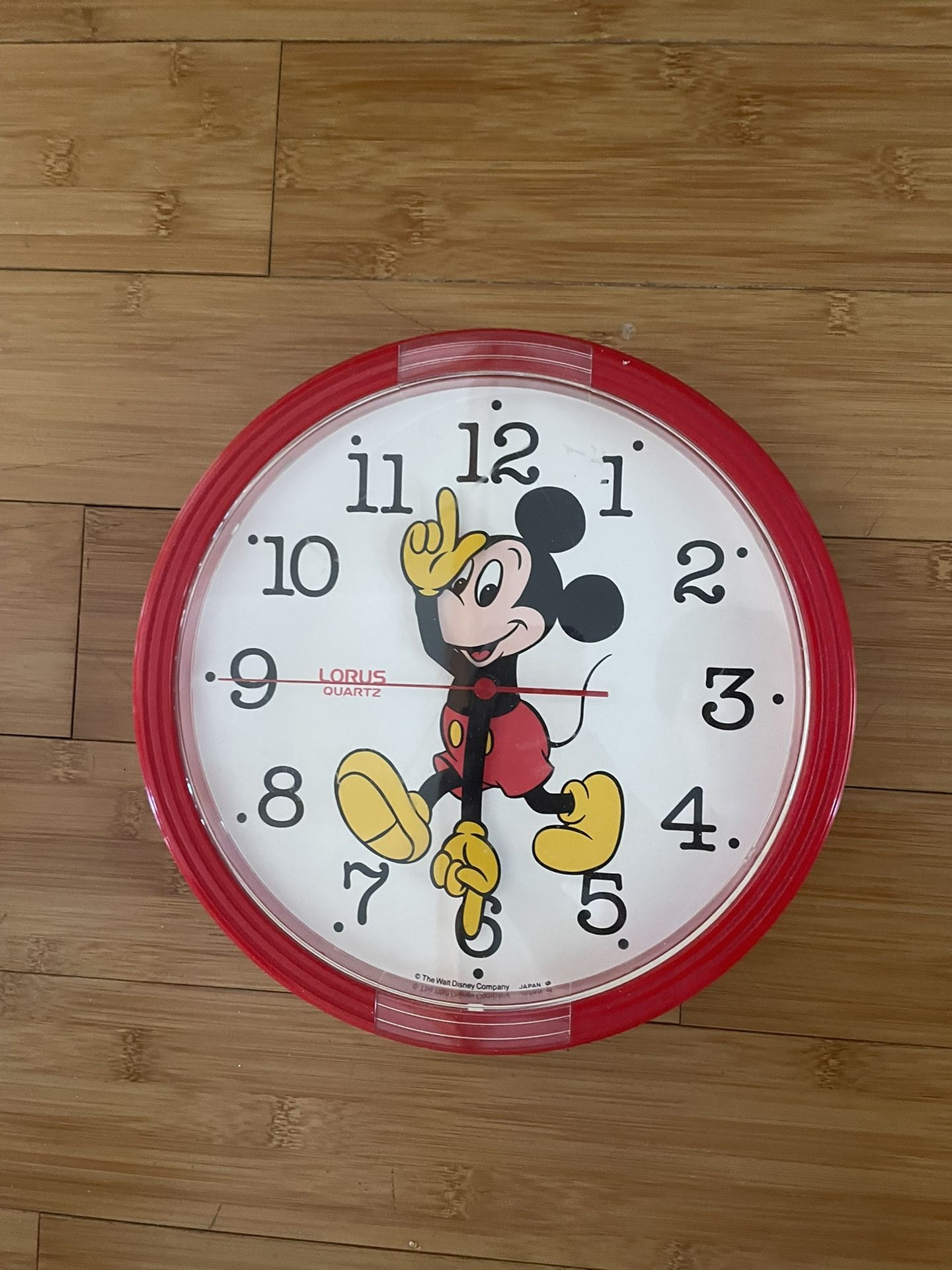 Vintage Mickey Mouse Wall Clock DOES NOT WORK