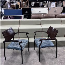 Gunlocke Guest Side Lobby Waiting Room Office Chairs 