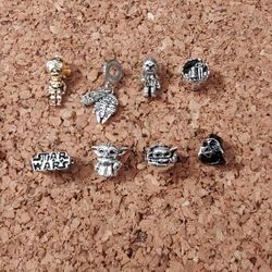 STAR WARS CHARMS. FIT PANDORA BRACELETS. SILVER.  $8 EACH. NEW. PICKUP ONLY