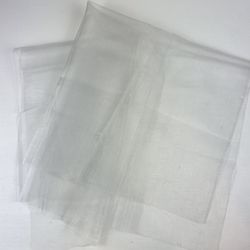 20 Sheer Sparkly Gray Square Table Runners 