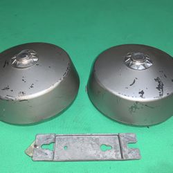 2 LEMDEKO Vintage Fire Alarm Ring Bell Device 6.5" Round Housing Model 115-A FT
