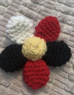 Crochet Flower Bag Charm