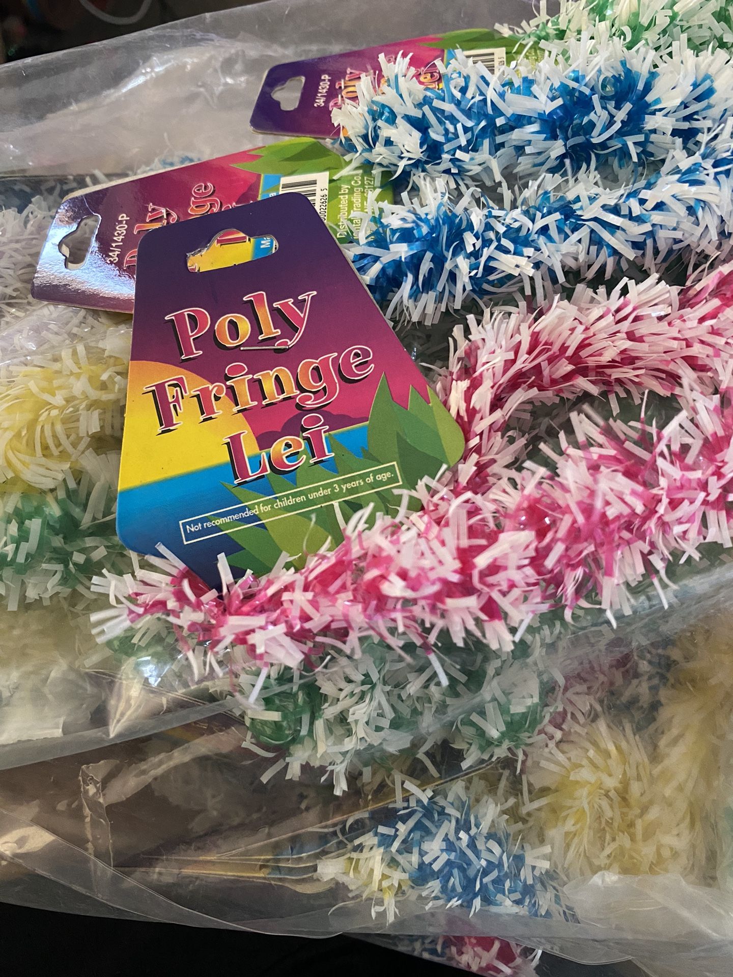 Large Bag Of New Hawaiian Fringe Leis