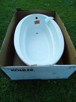 KOHLER BRAND-NEW IN BOX OVAL DROP IN FIBERGLASS BATHTUB 66"