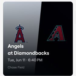 Diamondbacks bs Angels June 11, 12, 13