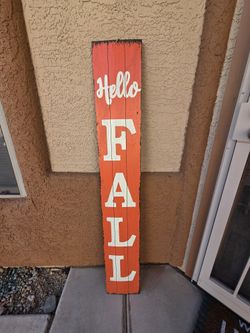 Double-sided Wooden Sign