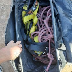 300ft Clining Rope With Harnes And Klineman Lineman Bag