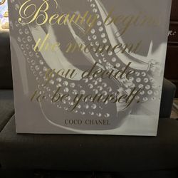 Coco Chanel Canvas Wall Decor