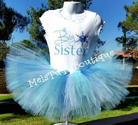 Frozen Elsa big sister tutu set
