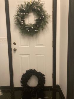 Two wreaths for the price of one!