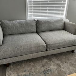 Gray Living Spaces Sofa – Removable/Washable Covers