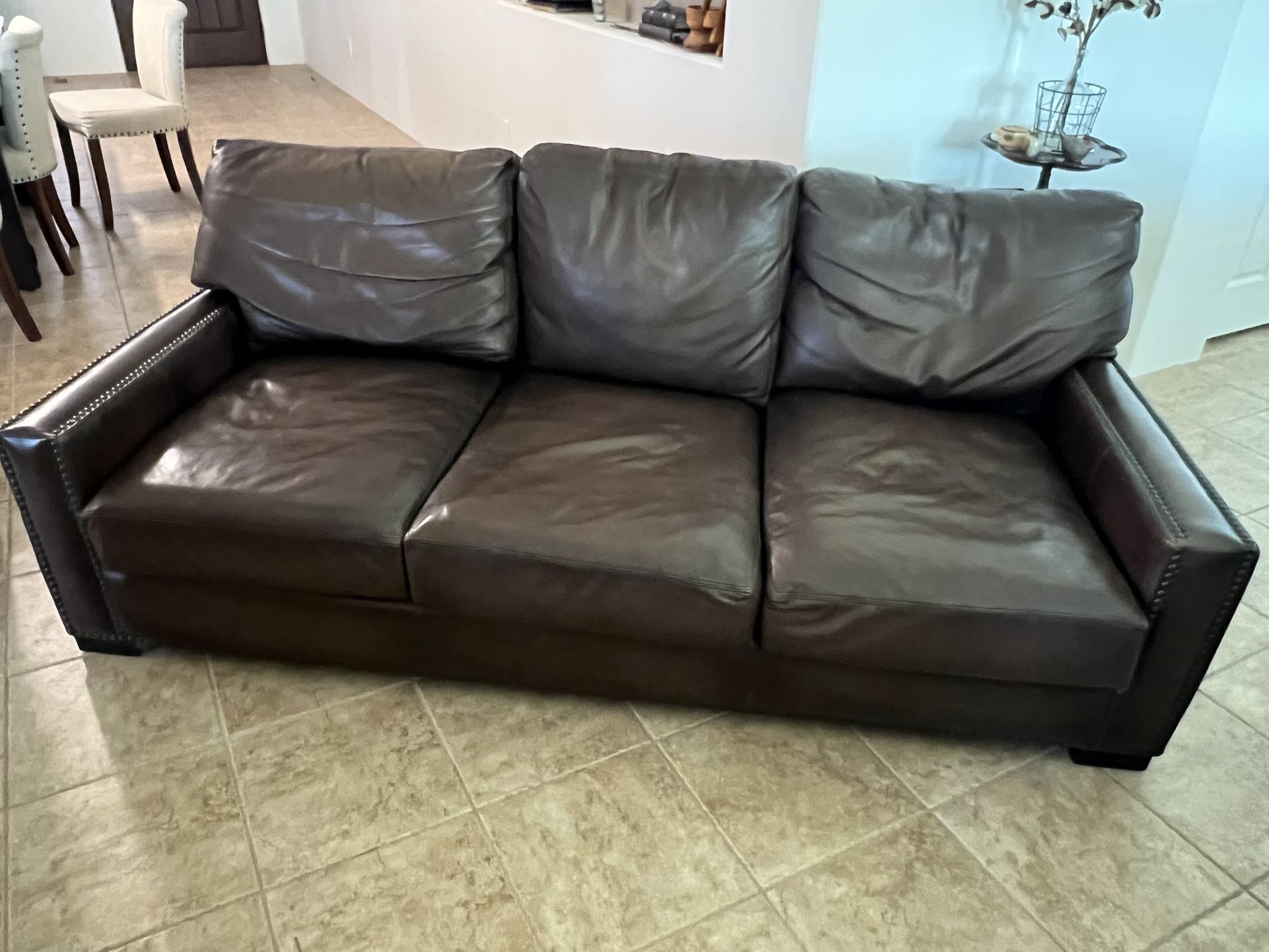 Pottery Barn Leather couch