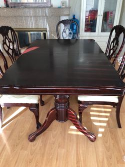 DINER TABLE 6 CHAIRS PLUS EXTENSION