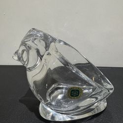 Vintage Sasaki Crystal Animal - Owl - New
