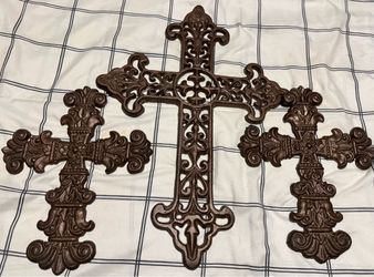 3pc cast iron crosses