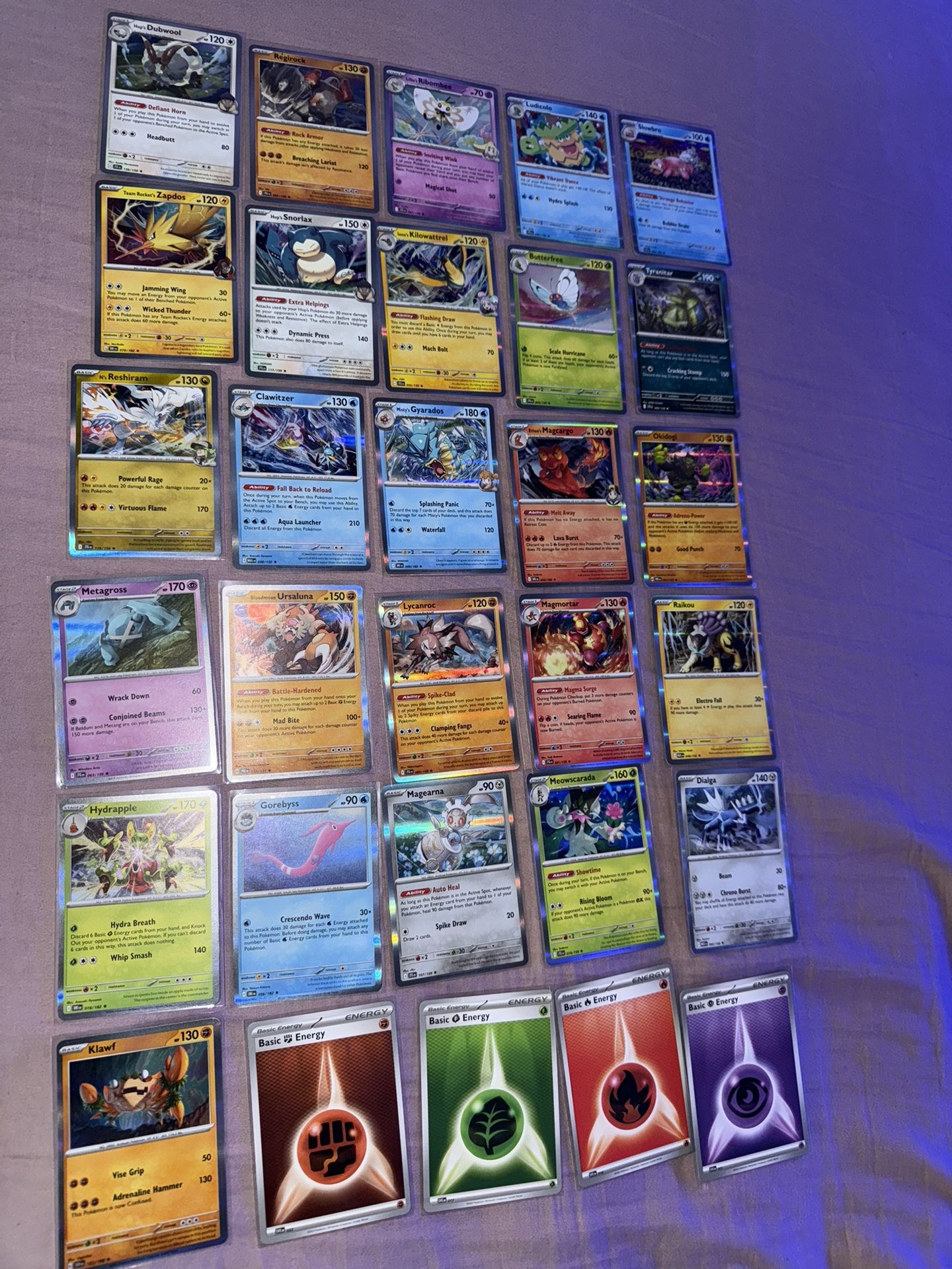106 pokemon card lot(card year 2025) mint condition