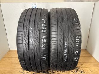 2 tires 285 45 21 Hankook ion evo as high tread