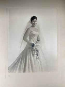 📸 👰‍♀️Vintage Bradford Bachrach Bridal Portrait • Original Studio Photograph • c. 1940s–1950s