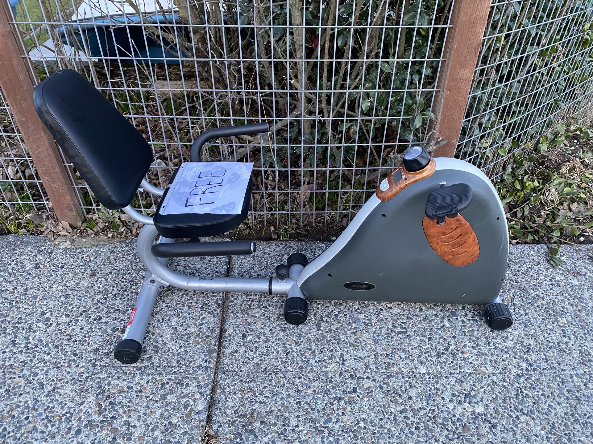 Recumbent Exercise Bike Free