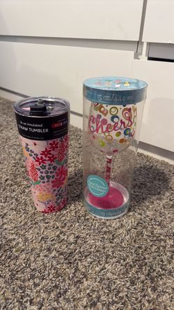 New tumbler & wine glass