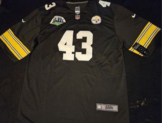 Men's Pittsburgh Steelers Troy Polamalu Nike Black Retired Player Game Jersey
