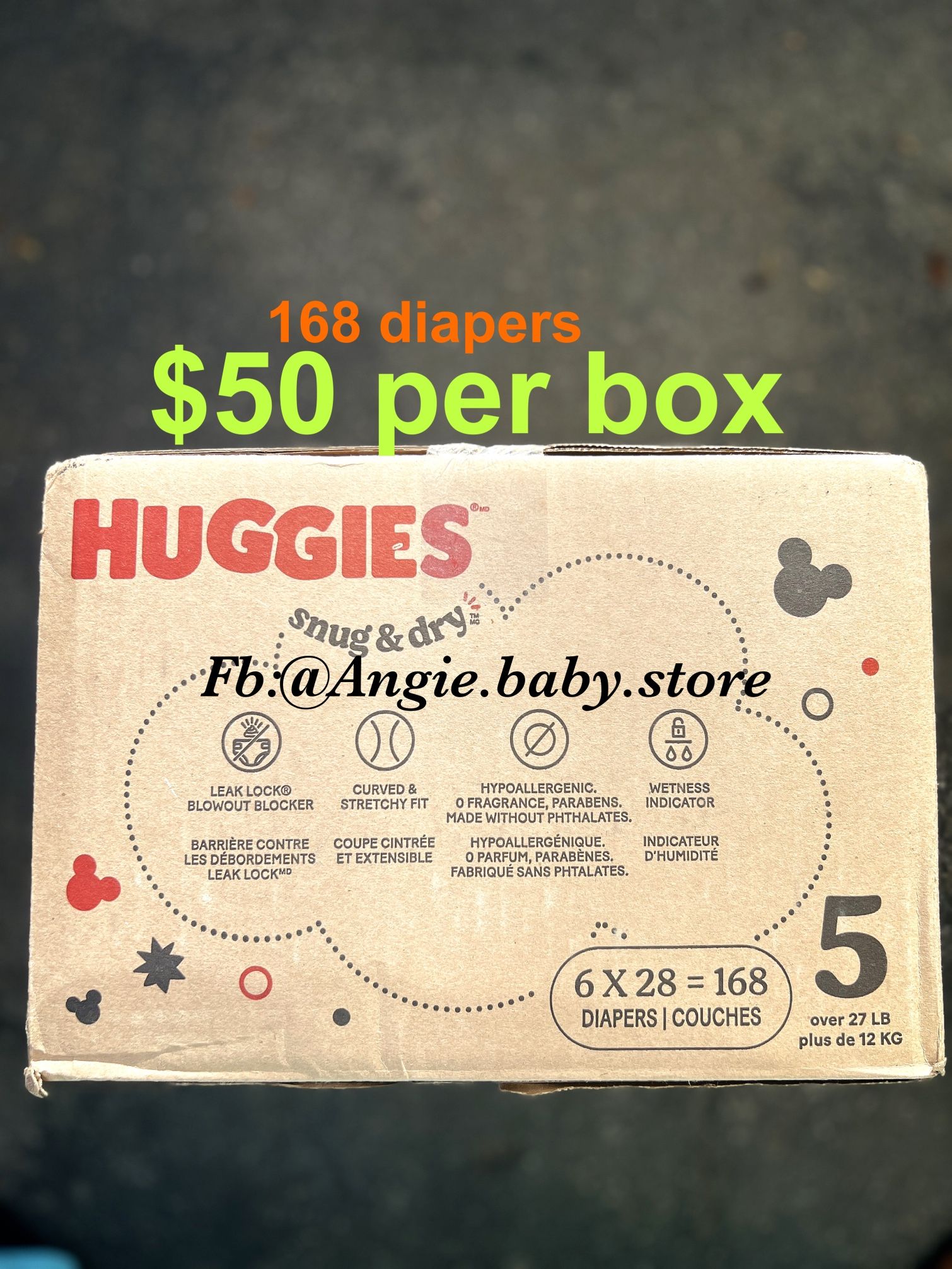 Huggies Snug Dry Size 5 Jumbo Box