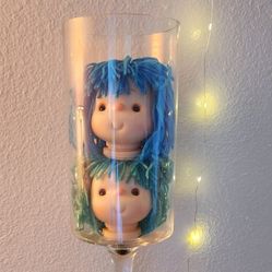 Tall Crystal Vase Or Candle Holder 