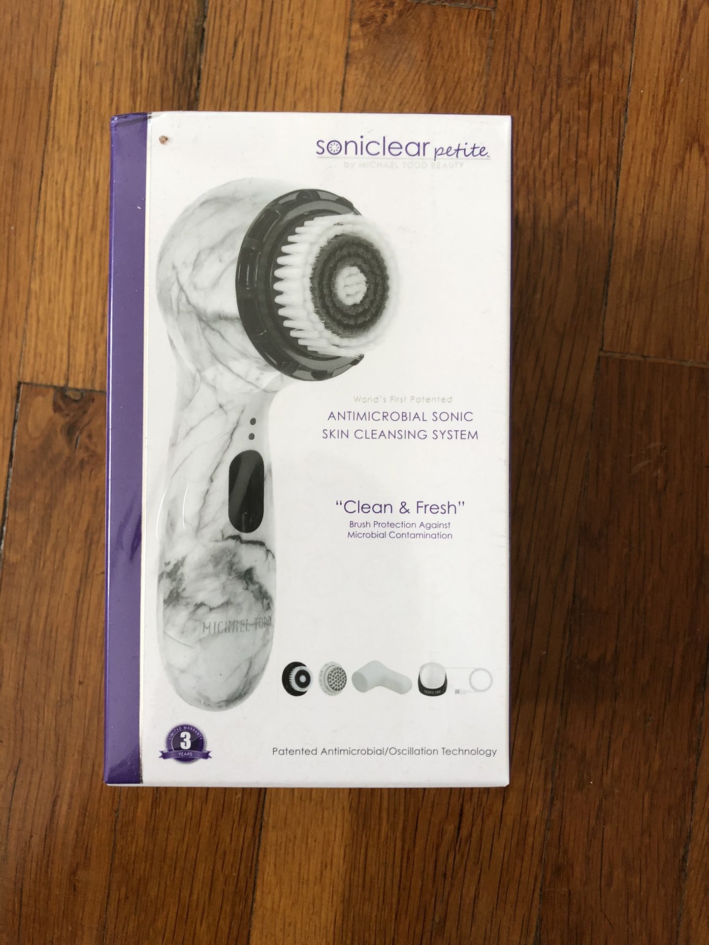 UNOPENED!! Michael Todd Beauty Soniclear Petite Antimicrobial Sonic Skin Cleansing Brush