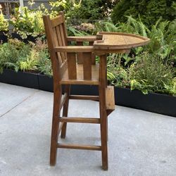 Antique Oak High Chair