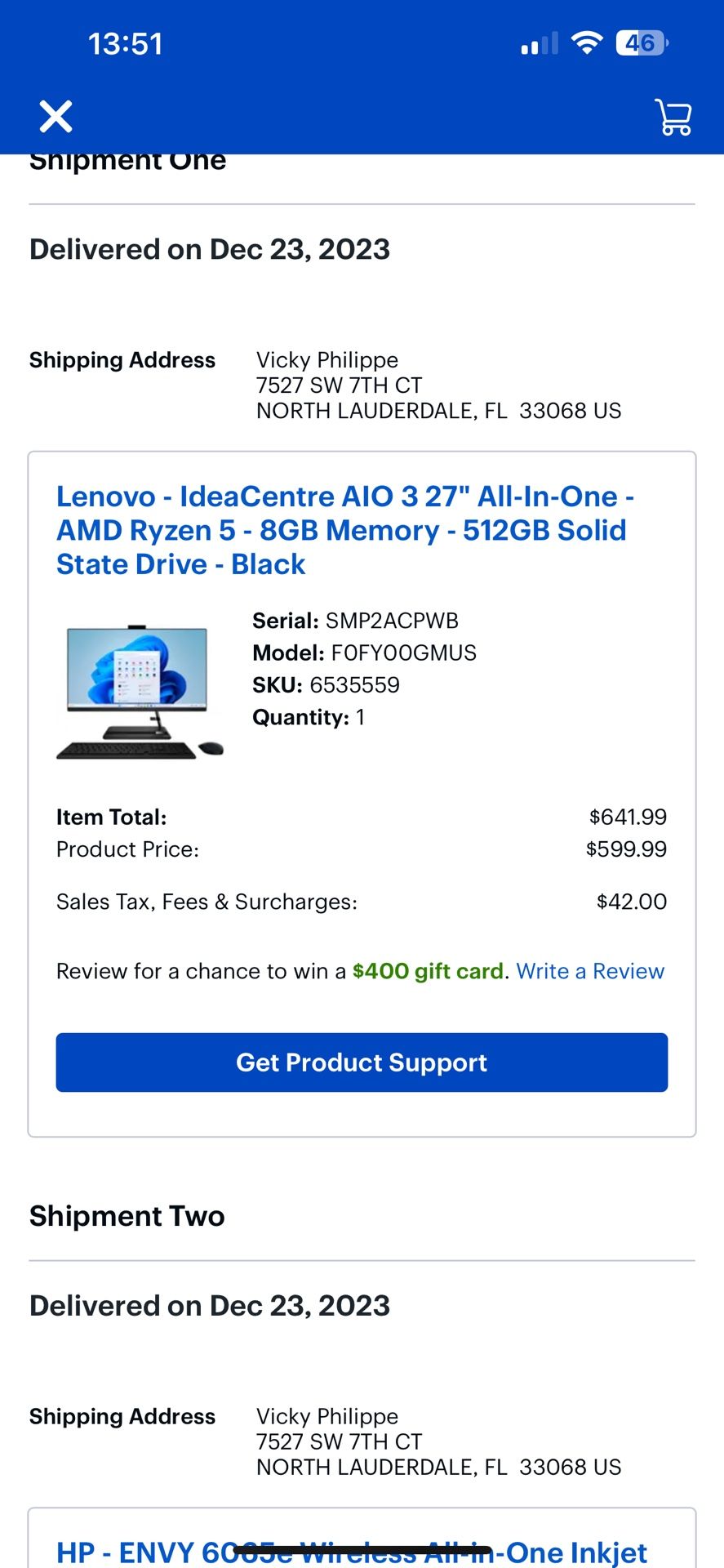 Lenovo, All-In-One Never Used