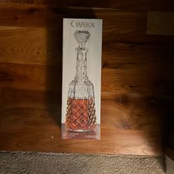 NIB Godinger Chaperon 36oz Crystal Decanter 