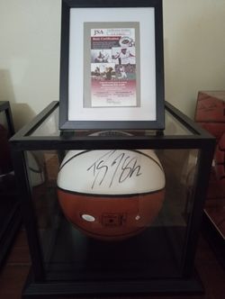 Dwight Howard Signed Basketball In Display Case With JSA Certificate Of Authenticity