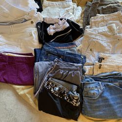 Women’s Larger Size Shorts Pants Capri $4 Each