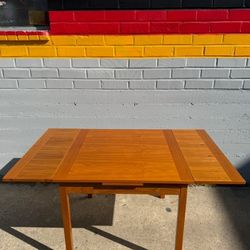 Danish Modern Teak Drop-Leaf Dining Table