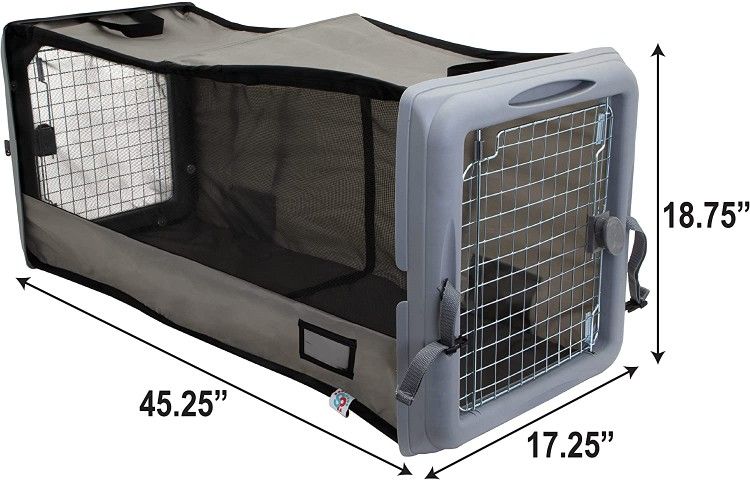 Deluxe Cat / Small Dog Car Kennel, Place In Back Seat