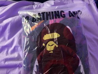 Purple bape shark hoodie