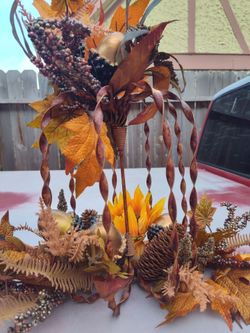 Fall Harvest Floral Centerpiece Arrangement
