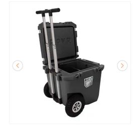 RollR 45 qt. Wheeled Hard Cooler with Telescopic Handle (Granite)