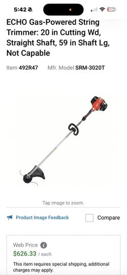 ECHO SRM-3020T Gas String Trimmer