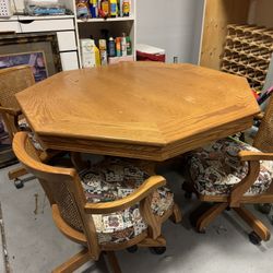Solid Wood Poker Table 