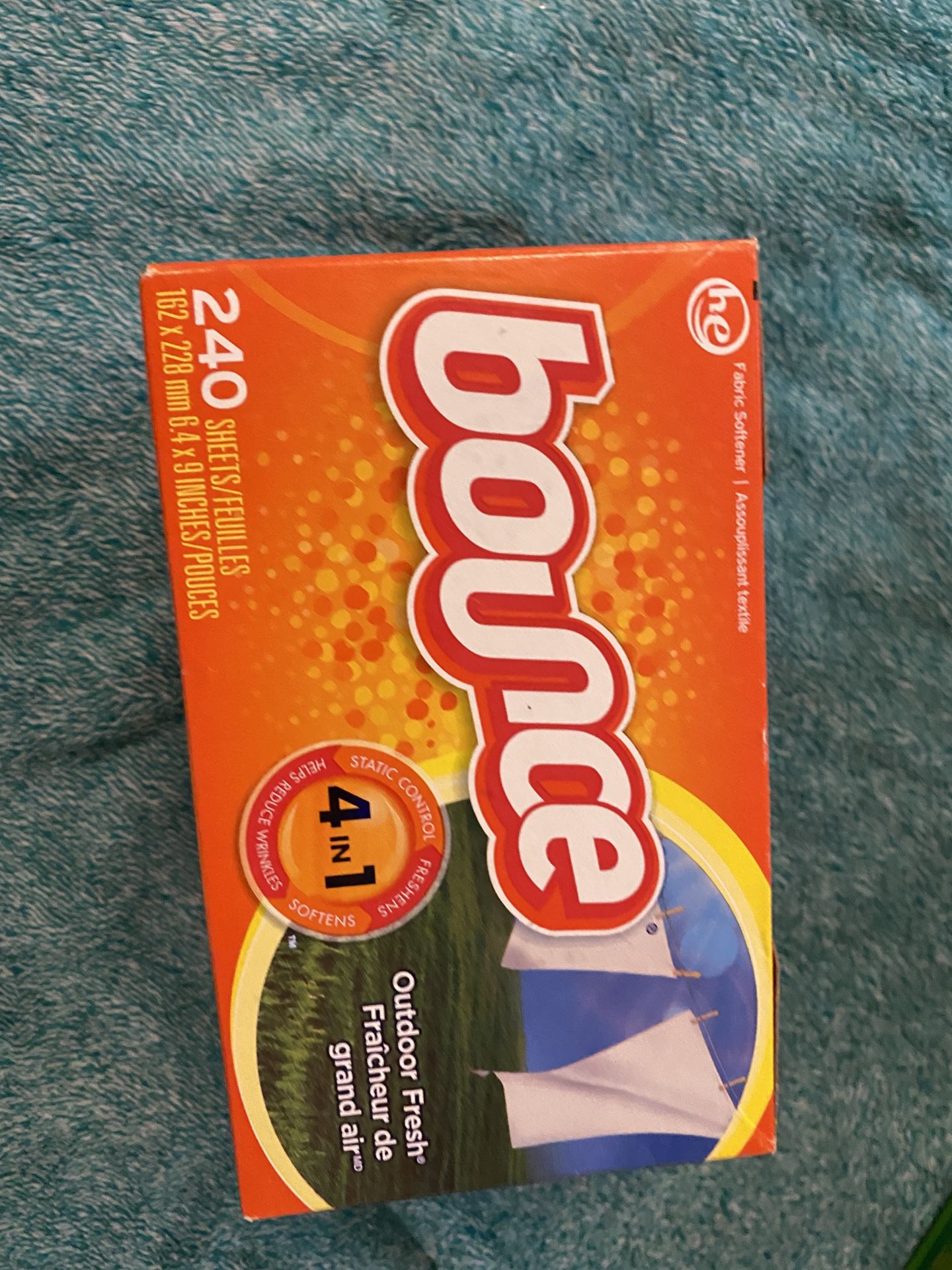 Bounce 4 in 1 Outdoor Fresh Dryer Sheets - 240 ct
