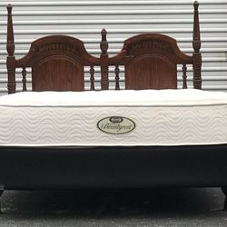 Queen Size Bed with Mattress Set
