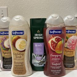 Softsoap Or Irish Spring Body Wash 3 X $12 Dollars (Mix And match)