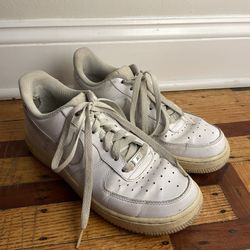 White Nike Air Force ones women’s size 8