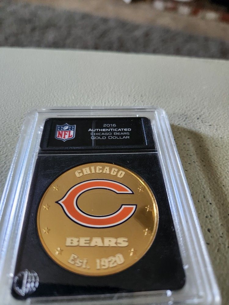 collectible Chicago bears coin